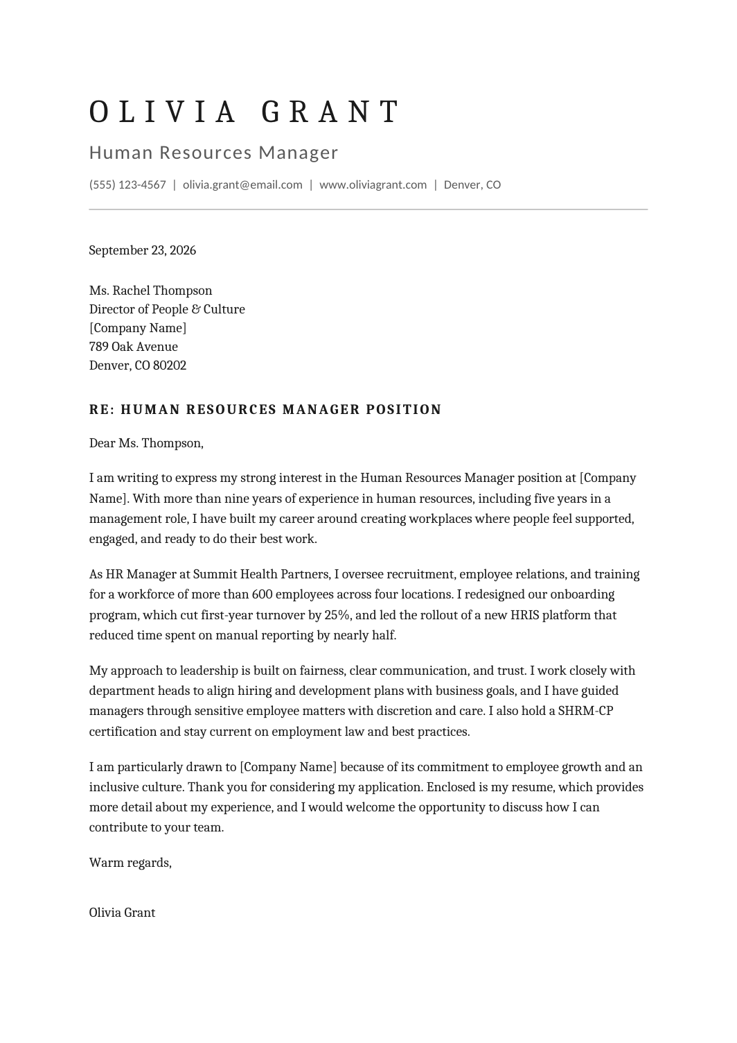 Classic Cover Letter Google Docs cover letter template